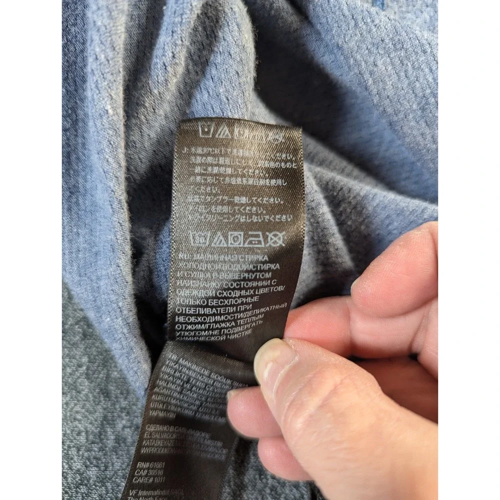 The North Face Womens FlashDry Blue Heather Performance T-Shirt S P S/P - Picture 7 of 10